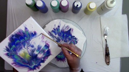How to Save a Reverse Flower Dip with Chameleon Cells - Easy Abstract Painting