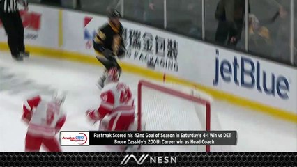 David Pastrnak Pots 42nd Goal As Bruce Cassidy Earns 200th Career Win