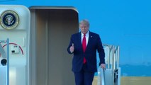 President Trump arrives in the Valley