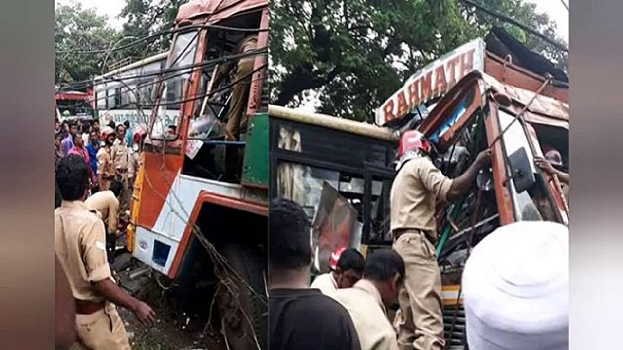 Collision Between Kerala State Road Transport Corporation Bus And Truck in Tamilanadu ,19 Died  | NEWS THINK