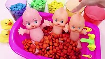 ABC Song Baby Doll Bath Time and Play Doh Modelling Learn Colors
