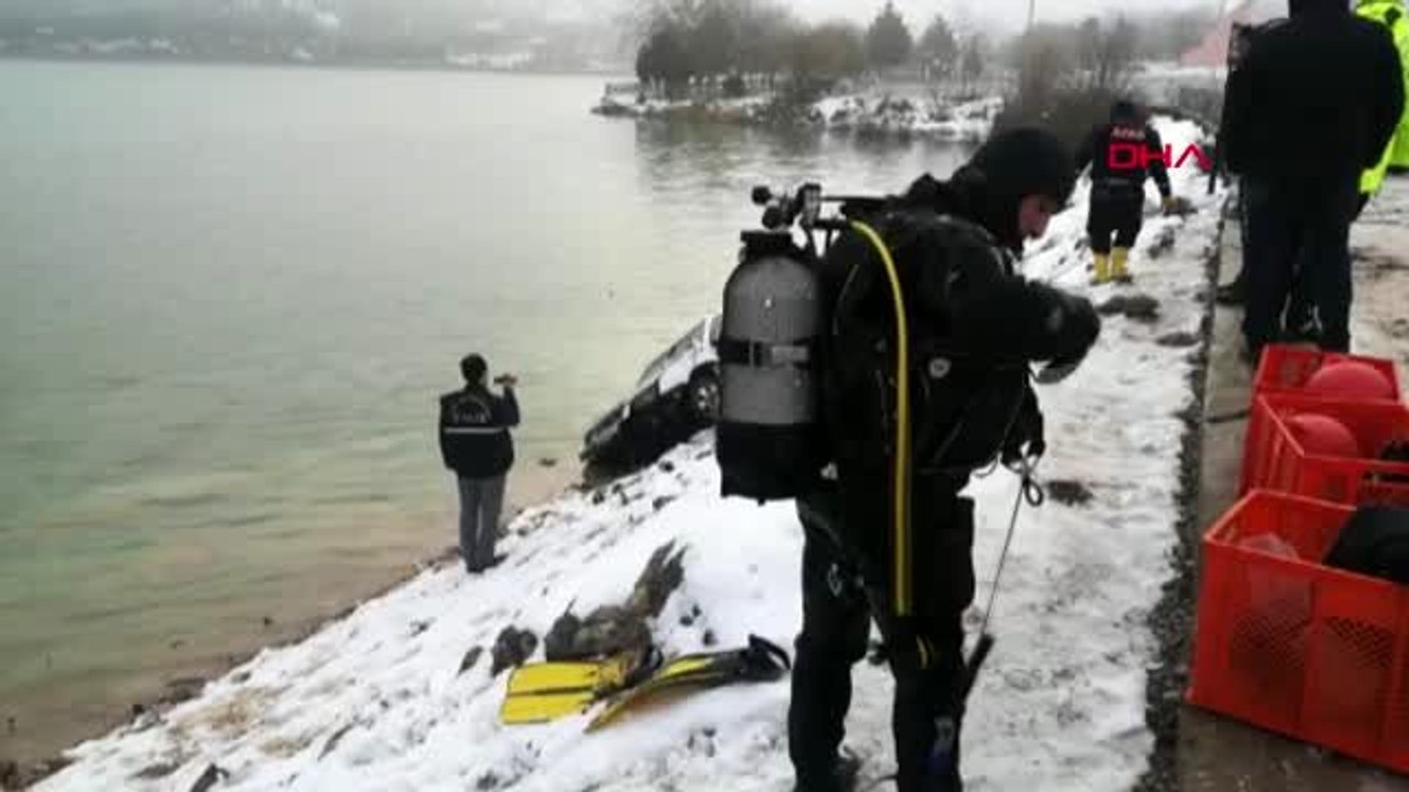 Gölete düşen araçtaki 1 kişi öldü, 3 kişi kurtarıldı-2