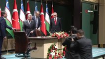 Cumhurbaşkanı Erdoğan Mirziyoyev Ortak Basın Toplantısı