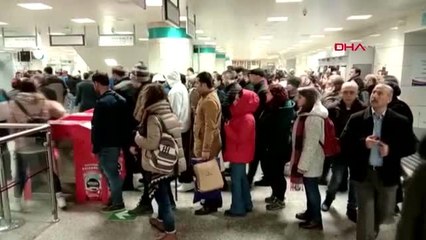 Metro seferlerinde aksama