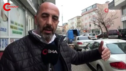 Fren yerine gaza basan sürücü önce araçlara çarptı ardından kaldırıma çıktı