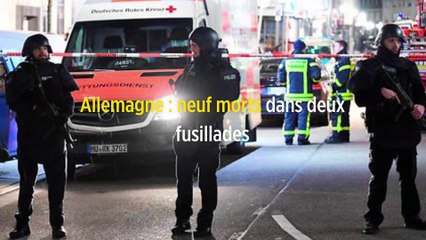 Allemagne : neuf morts dans deux fusillades