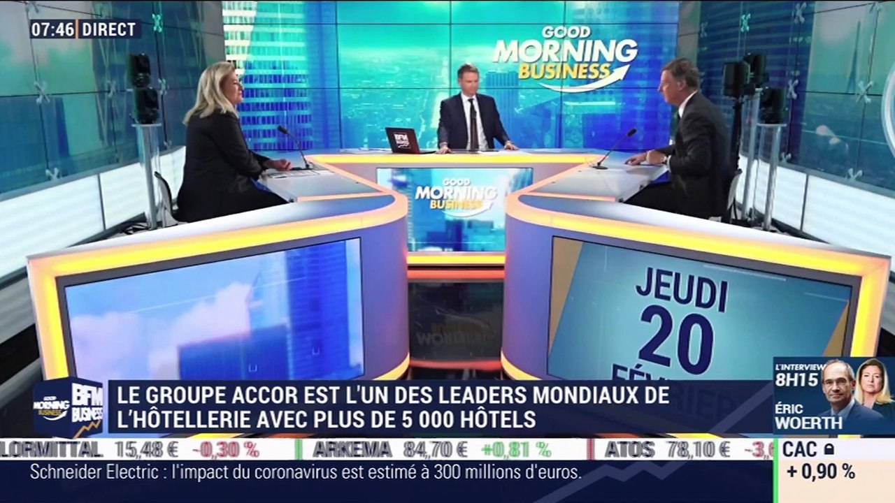 Sébastien Bazin (Accor) : Le groupe Accor est l'un des leaders mondiaux de l'hôtellerie avec plus de 5 000 hôtels - 20/02