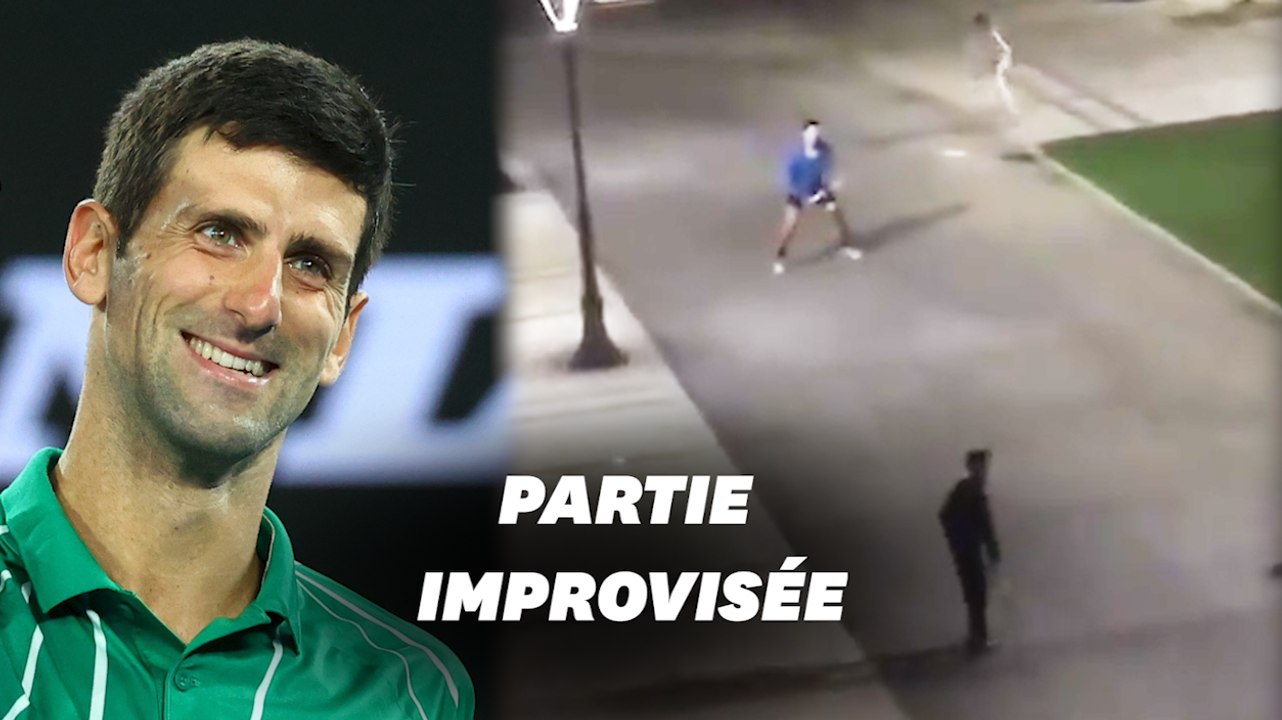 Novak Djokovic improvise un match en pleine rue à Belgrade