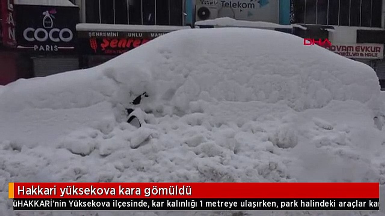 Hakkari yüksekova kara gömüldü
