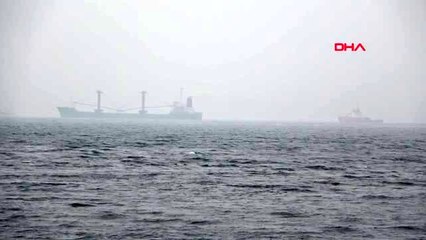 Çanakkale boğazı'nda yangın çıkıp, sürüklenen gemi demir attı-4