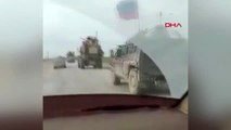 Suriye'de abd ve rus askeri araçları arasında yol kapma çabası