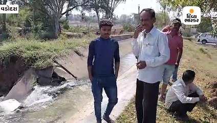 પાદરાના સાદરામાં નર્મદા કેનાલમાં ગાબડું પડતાં ખેતરોમાં પાણી ફરી વળ્યાં