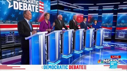 Democratic Debate: contenders round on billionaire Michael Bloomberg