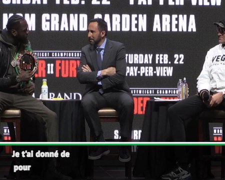 Poids-lourds - Wilder à Fury : Quand je t'ai trouvé, tu pensais au suicide !