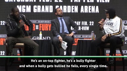 Download Video: Wilder doesn't have the b****** to take a shot - Fury