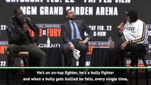 Wilder doesn't have the b****** to take a shot - Fury