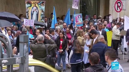 Huge marches in Colombia battling for and against abortion rights