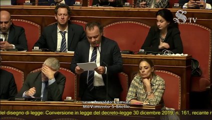 Arnaldo Lomuti - Intervento Aula Senato (19.02.20)