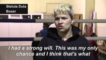 Romanian boxer inspires girls to knock out poverty