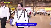 Ayushmann khurrana,tapsee pannu,vicky kaushal Celebs Spotted At The airport