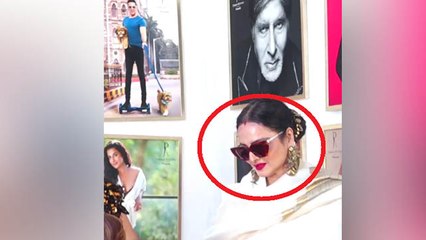 Rekha runs from Amitabh Bachchan's photo in viral video । Boldsky