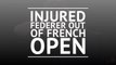 Injured Federer out of French Open