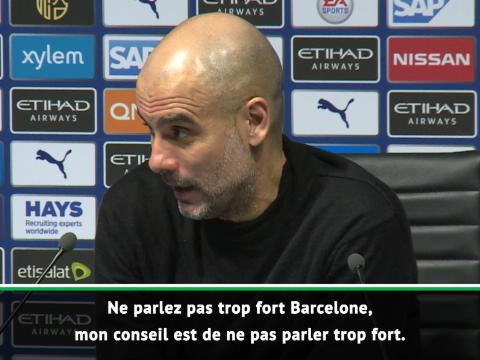 Man City - Ne parlez pas trop fort lance Guardiola au FC Barcelone