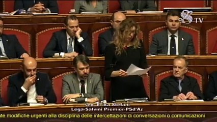 Roma - Intervento di Erika Stefani sulle intercettazioni (20.02.20)