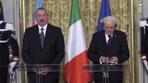 Visita di Stato del Presidente della Repubblica dell’Azerbaigian - Dichiarazionia (20.02.20)