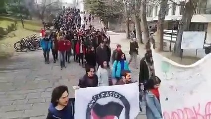 ODTÜ öğrencileri Rektörlüğe yürüdü