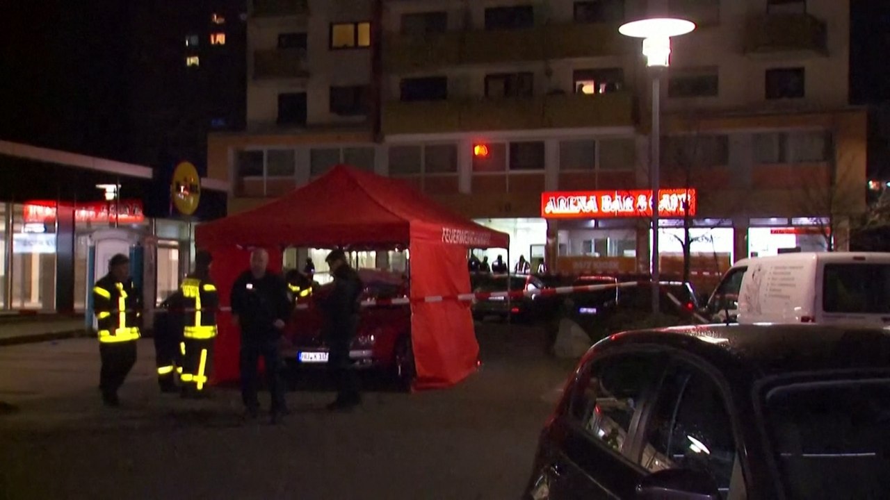 At least nine people killed in shisha bar shootings in German city of Hanau