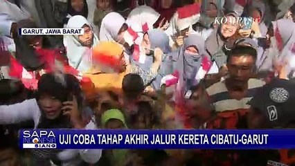Uji Coba Jalur Kereta Cibatu-Garut