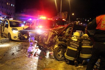 Korkunç kazanın görüntüleri saniye saniye kaydedildi