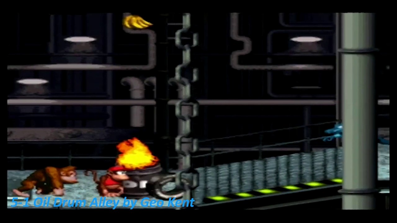 Donkey Kong Country 5-1 Oil Drum Alley
