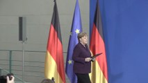 Angela Merkel en rueda de prensa