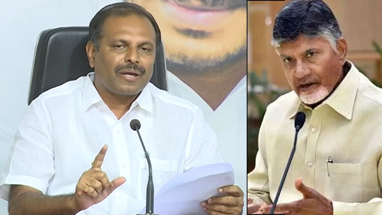 YSRCP MLA Srikanth Reddy Slams Chandrababu Naid...