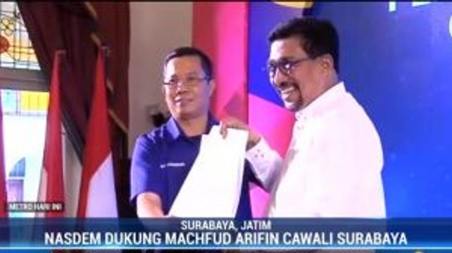 NasDem Deklarasi Dukung Machfud Arifin untuk Cawalkot Jatim