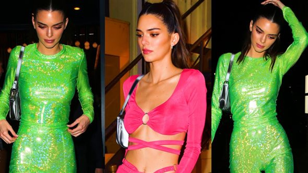 Kendall Jenner im Neon-Fieber