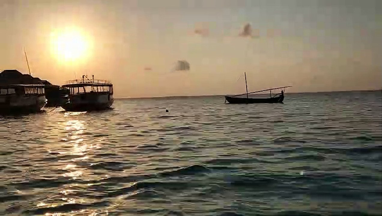 Sunset from the boat