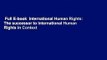 Full E-book  International Human Rights: The successor to International Human Rights in Context