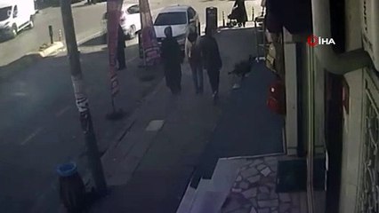 Kağıthane’de yankesicilik yapan çocuğun yakalanması kamerada