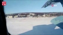 Rus uçağının düşme anı saniye saniye görüntülendi