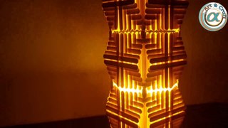 How to make popsicle stick desk lamp at home || diy desk lamp || ice cream stick lamp