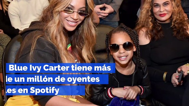 Blue Ivy Carter tiene más de un millón de oyentes mensuales en Spotify