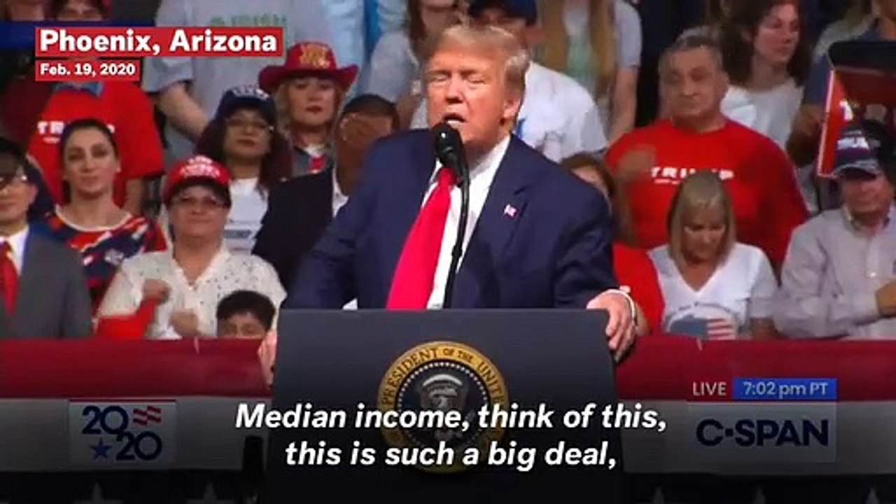Trump Supporter Yells 'Lock Him Up' After President Talks About 'Barack Hussein Obama' At Arizona Rally