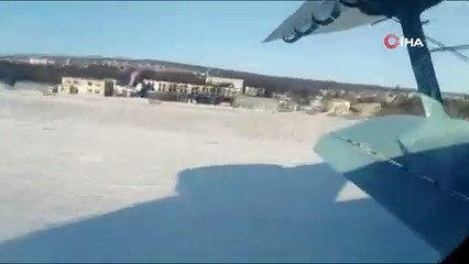 Rusya'da uçağın düşme anı saniye saniye görüntülendi