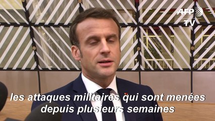 Syrie : Macron "condamne avec la plus grande fermeté" les attaques du régime syrien à Idleb
