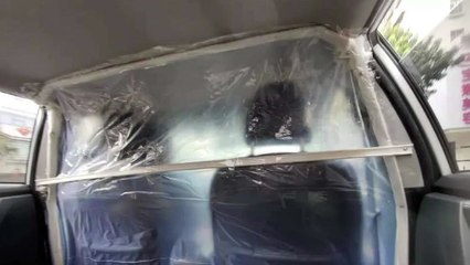 中, 코로나19 감염 걱정에 '비닐 칸막이' 택시 등장 / YTN