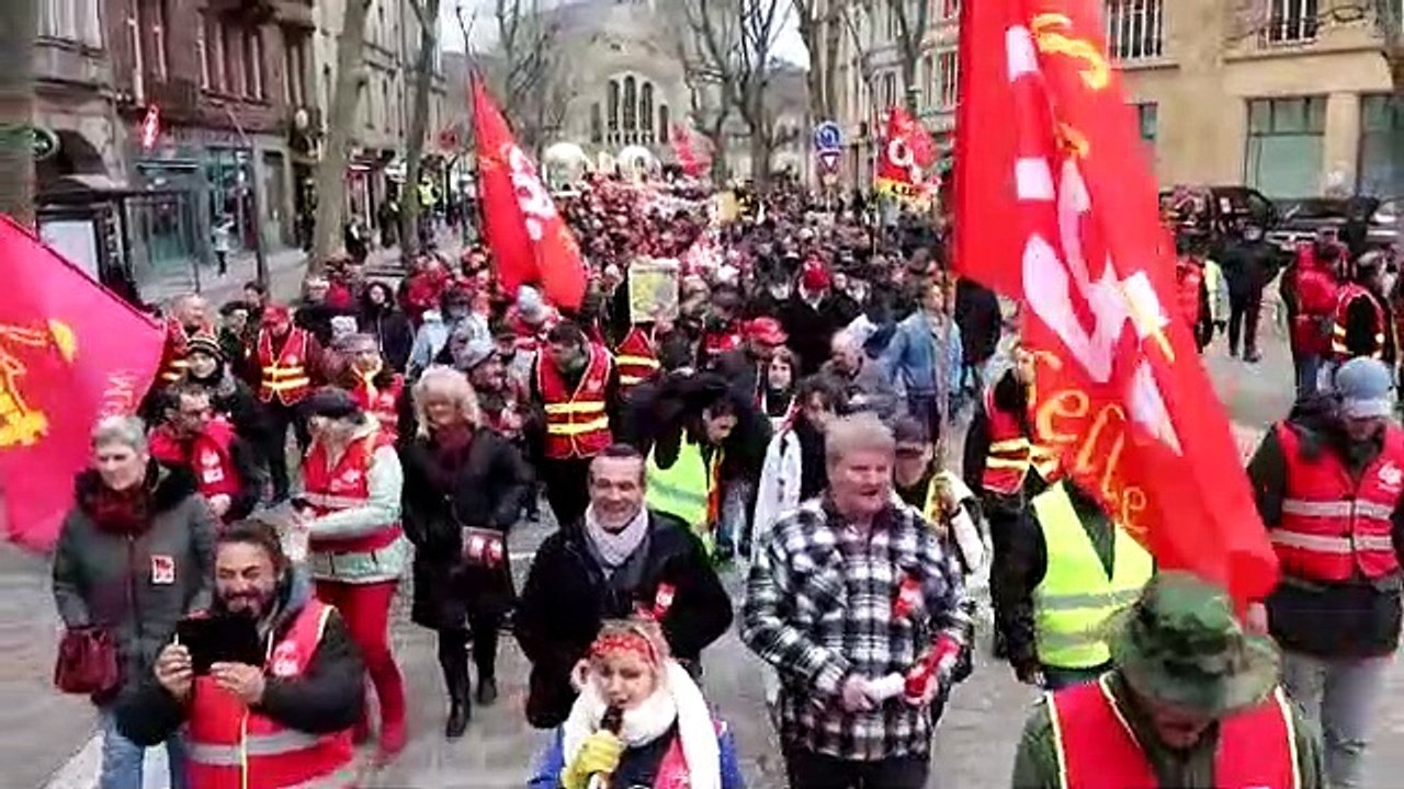 Manif contre la réforme des retraites : 1 500 personnes dans la rue à Metz