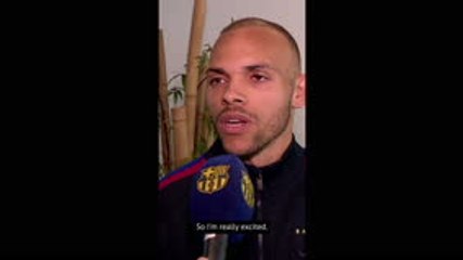 Download Video: Braithwaite excited to play with 'best ever' Messi at Barca